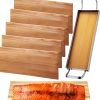 Landical Cedar Grilling Planks Set with Tray for Salmon-0