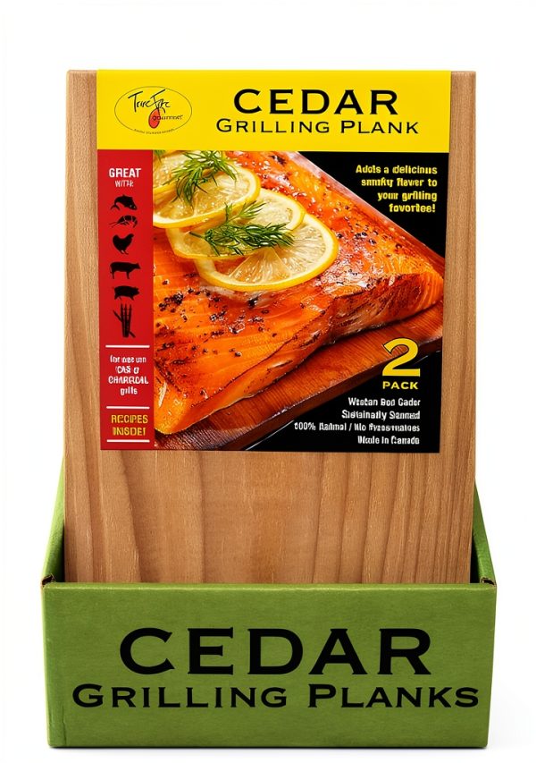 TrueFire Gourmet Cedar Grilling Planks Smoky Flavor Outdoor-1