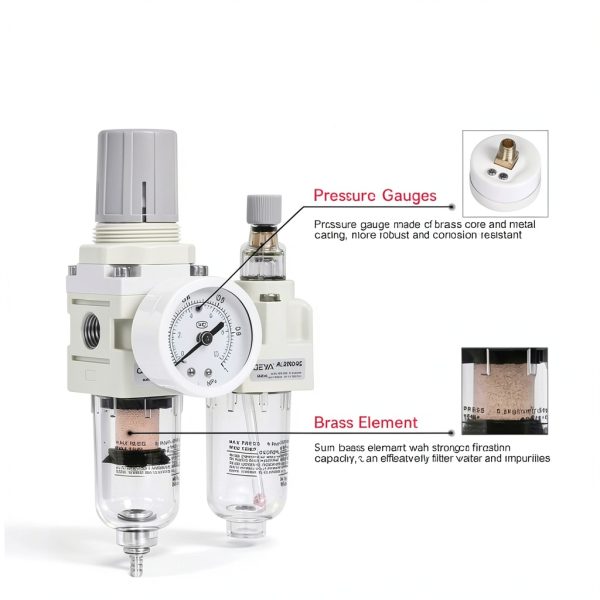 IGOYE Air Filter Regulator Lubricator Combination 5 Micron-2