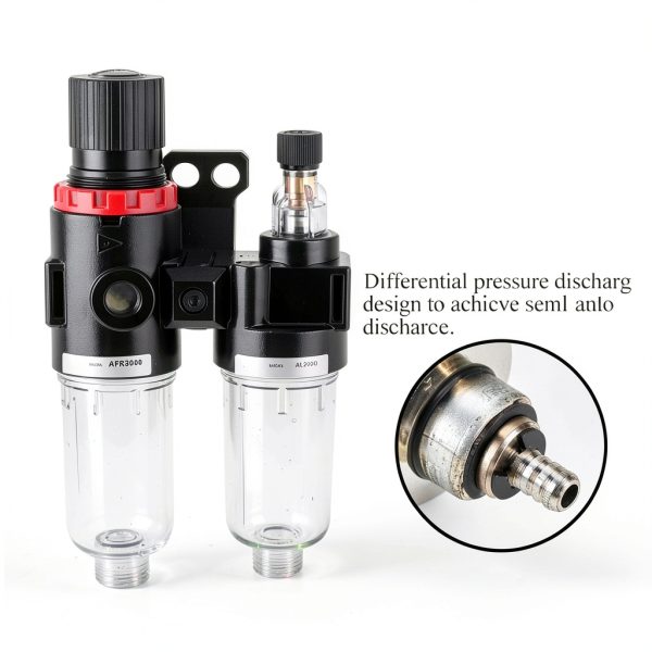 Strnek Compressed Air Filter Regulator Lubricator Aluminum-5