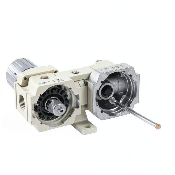 ZXVC Air Filter Regulator Brass FRL Unit Semi Auto Drain-5
