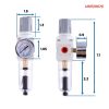 GCESSOIRY Air Filter Regulator Automatic Drain Brass-1