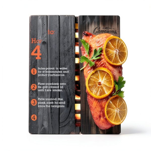 Camerons Cedar Grilling Planks 2-Pack Natural Wood Flavor-4