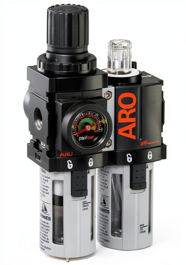 Ingersoll Rand Air Filter Regulator Lubricator Black-0