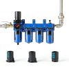 ATINY Air Compressor Filter Regulator Lubricator Blue 5u-4