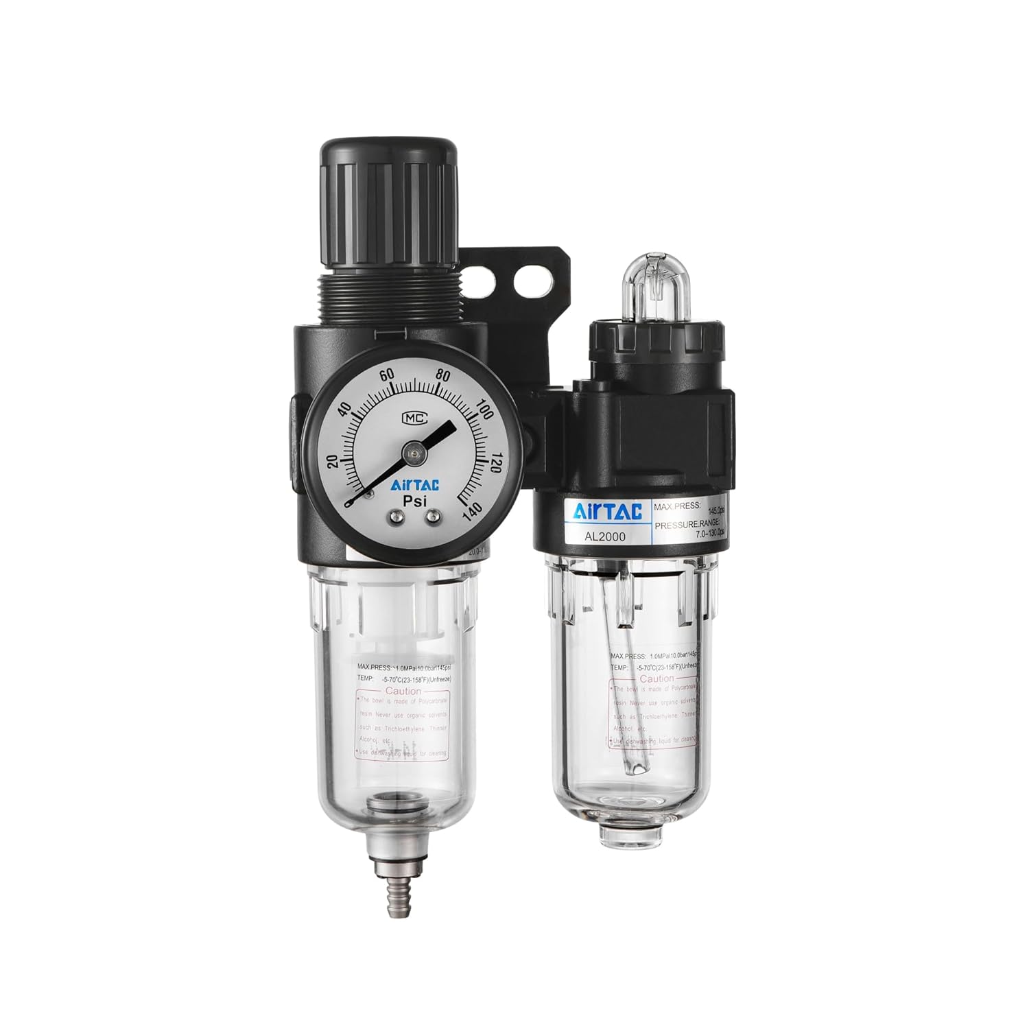 Airvexalon AFC20002T filter regulator lubricator unit with automatic drain