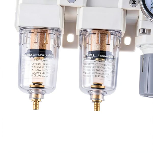 ONLISUM Air Filter Regulator Lubricator 1/4 NPT Industrial-3