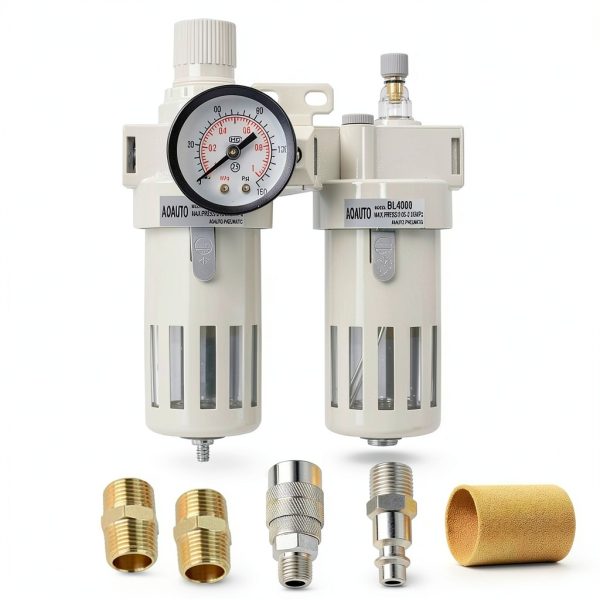 AOAUTO Air Filter Regulator Lubricator 12 NPT 140 SCFM-3