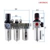 GCESSOIRY Air Drying System Regulator Filter Lubricator-1