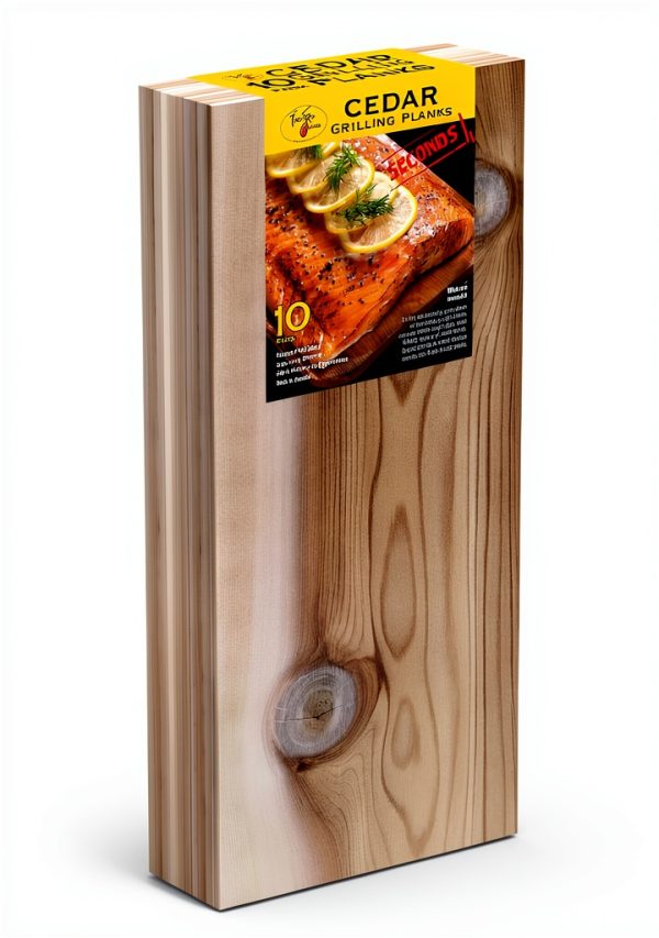 Cedar Grilling Planks TrueFire 10 Pack with Serving Tray-2