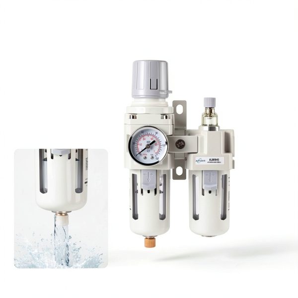 AIPUWIN Compressed Air Filter Regulator Lubricator 150 PSI-5