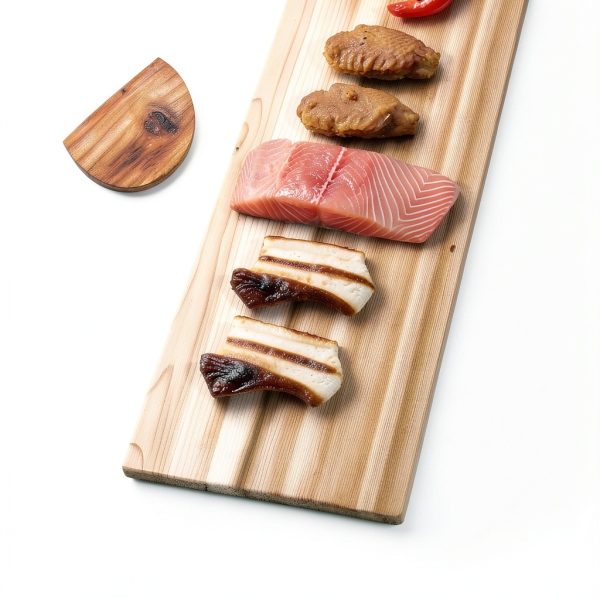 Landical Cedar Grilling Planks Set with Tray for Salmon-2