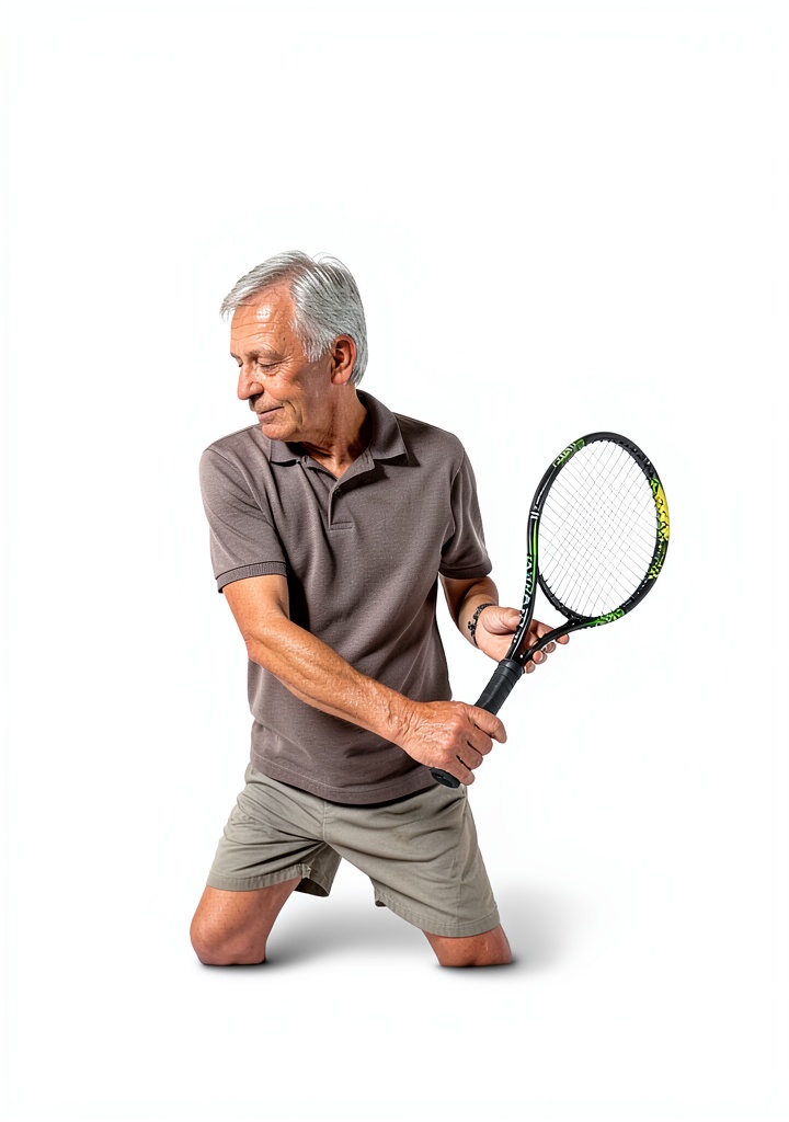 Player reviewing tennis groundstroke guide on a Kindle device