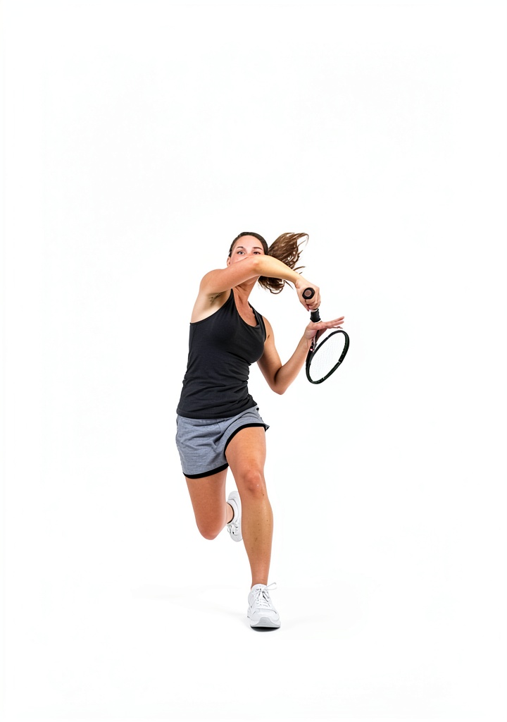 'Tennis player in action'