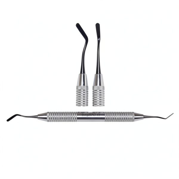 SurgiMac #6 Double End Plastic Filling Instrument, Black Titanium Tips-0