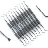 Gingival Retraction Cord Packer 10Pcs Double‑Ended Tool INSTUMAX 1396-0